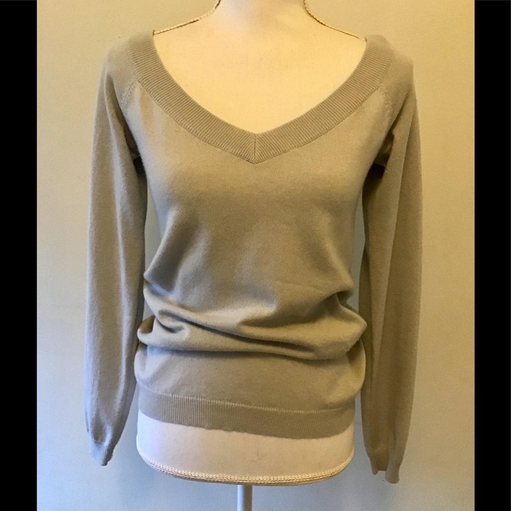 Brunello Cucinelli grayish blue cashmere sweater M